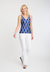 Agnes Stretch Knit Tank Top in Sea Rope