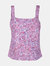 Caterina Stretch Knit Tank Top in Blooming Orchid - Blooming Orchid