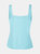 Caterina Stretch Knit Tank Top in Sea Foam - Sea Foam