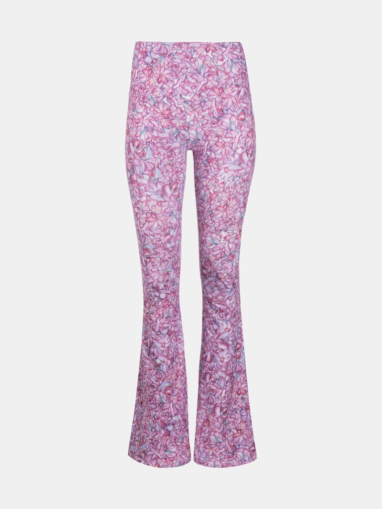 Elaine Stretch Knit Pant in Blooming Orchid - Blooming Orchid