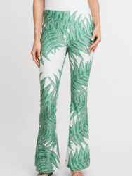 Elaine Stretch Knit Pant in Queen Palm - Queen Palm