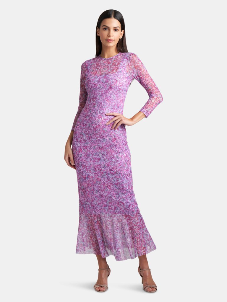 Sophie Mesh Dress - Blooming Orchid