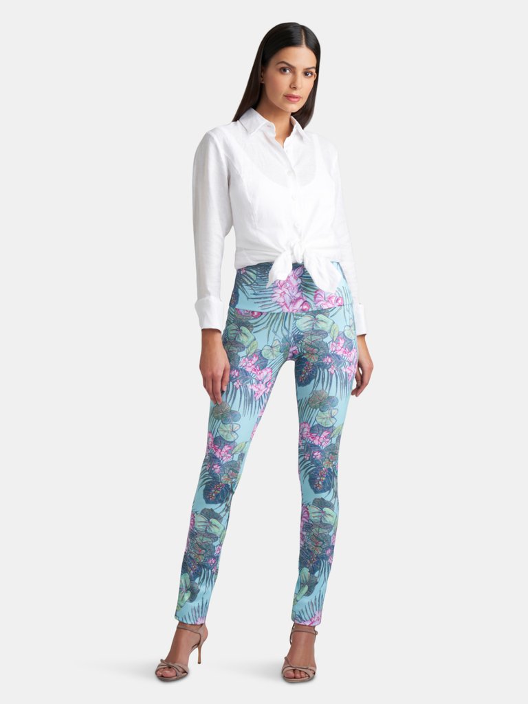 Virginia Stretch Knit Pant in Paradise