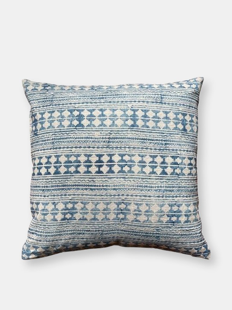 Totonac Indigo Decorative Pillow Cover - Default Title