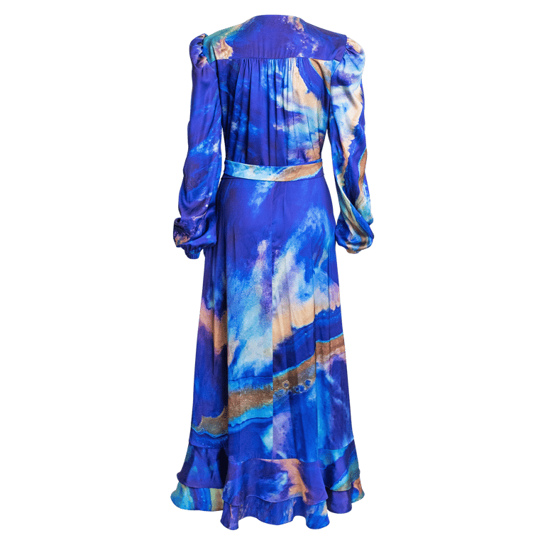 Carrie Long Sleeve Wrap Dress