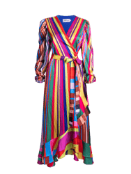 Carrie Long Sleeve Wrap Dress - Altered State