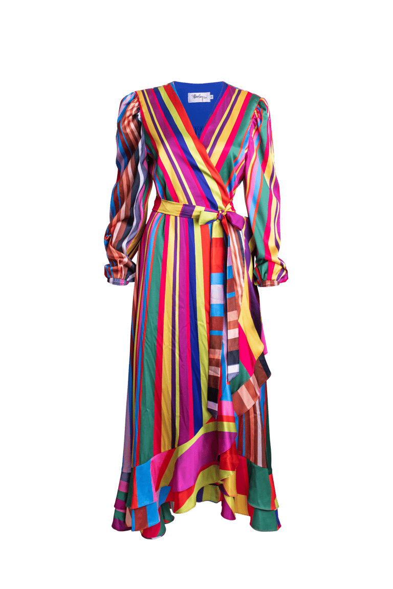 Carrie Long Sleeve Wrap Dress - Altered State