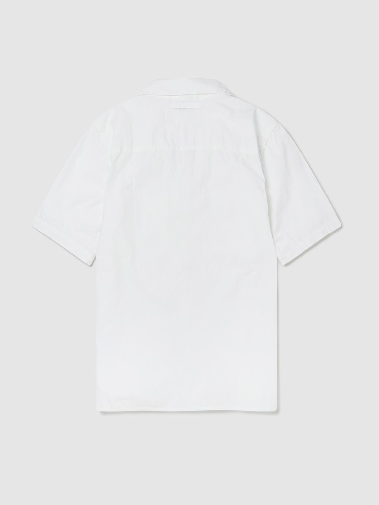 Short Sleeve Revere Collar Shirt