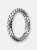 Band Texture Mermaid Ring - Rhodium