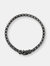 Bracelet with Box Chain and Texture Closure - Ruthenium - Ruthenium