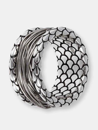 Albert M. Men's Ring Multi-Strand and Mermaid Texture product