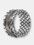 Men's Ring Multi-Strand and Mermaid Texture - Rhodium