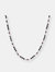 Necklace Man With Garnet And Black Spinel