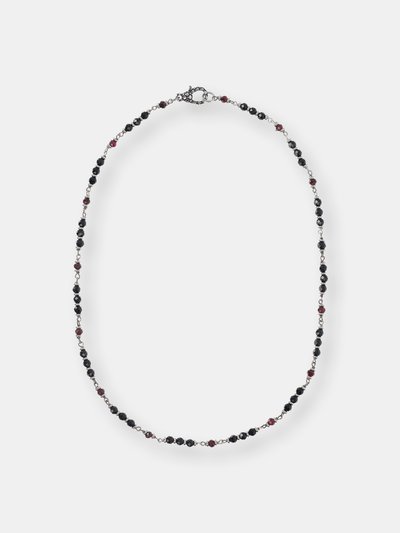 Albert M. Necklace Man With Garnet And Black Spinel product