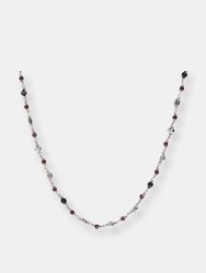 Necklace With Spinel And Garnet