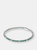 Ruthenium Plated Colored Tennis Bracelet - Silver