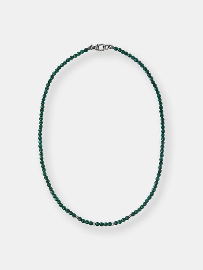 Albert M. Silver And Stones Necklace - Malachite product