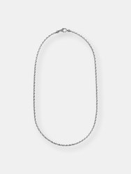 Silver Box Chain Necklace - Silver
