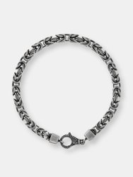 Silver Men Bracelet - Silver