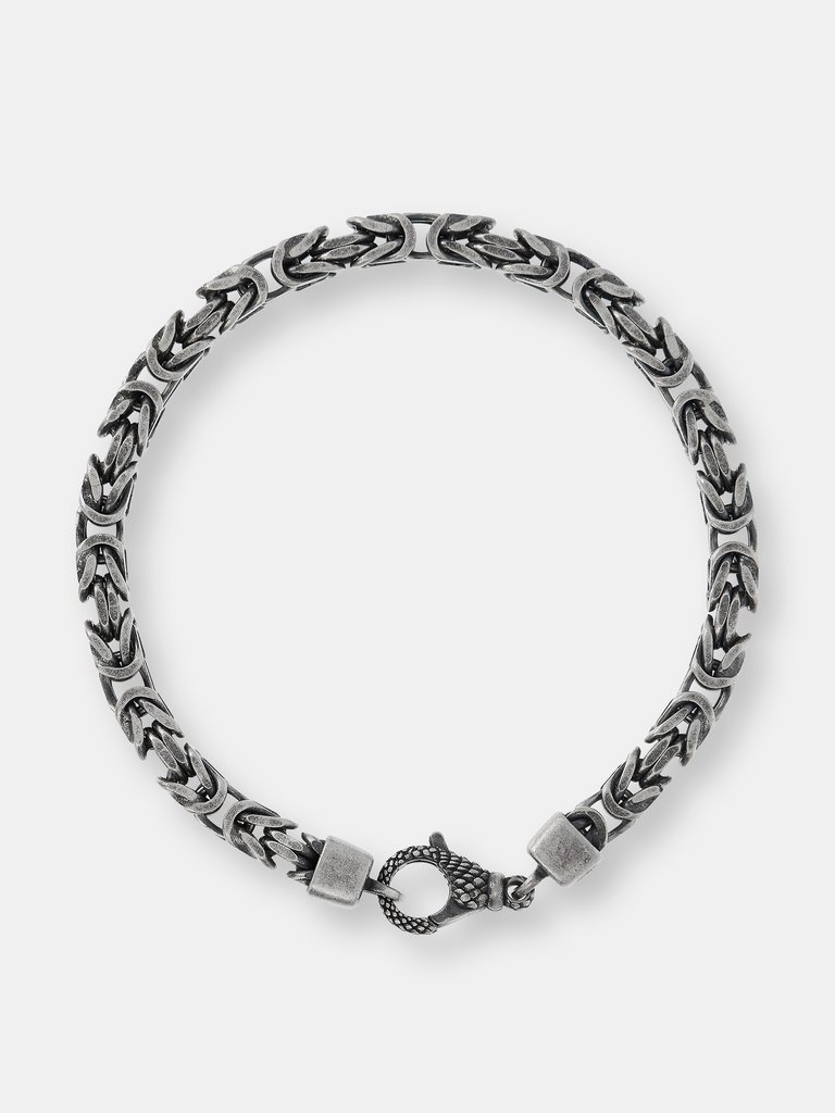 Silver Men Bracelet - Silver