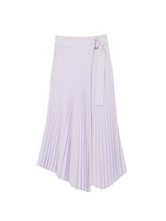 Arielle Pleated Asymmetrical Midi Skirt