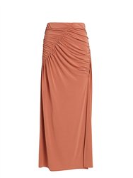 Dawson Jersey Midi Skirt - Rosy Rust