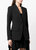 Edie Single-Breasted Jacket Blazer - Black