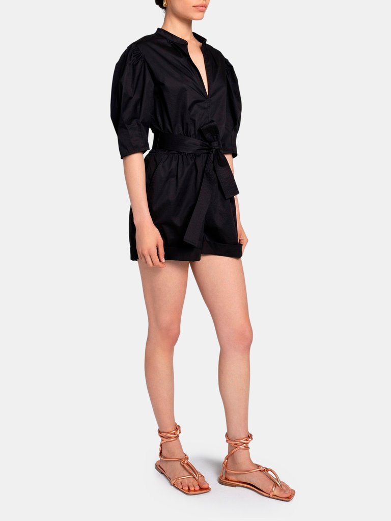 Erica Puff Sleeve Romper 