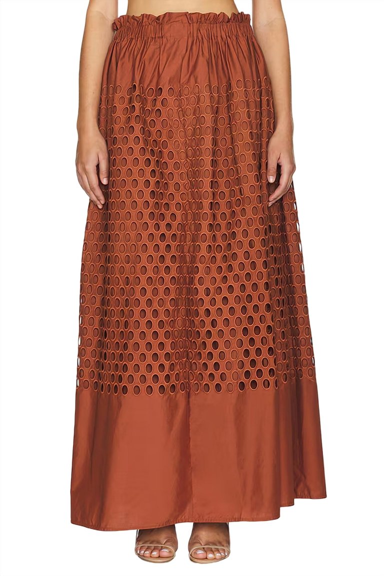 Flora Skirt In Sequoia - Sequoia