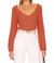 Kimby Ribbed Knit Sweater - Burnt Terracotta