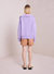 Landon Wool Pullover Sweater In Lilac