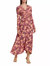Mona Cut Out Back Maxi Floral Dress - Coral Iris Multi