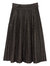 Nevada Metallic Pleated Midi Skirt