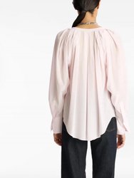 Nomad Silk Top In Calcite