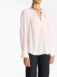 Nomad Silk Top In Calcite