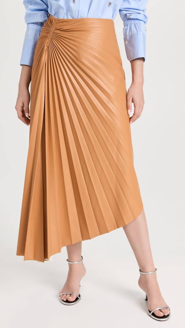 Tracy Skirt In Biscuit - Biscuit