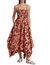 Women Adriana Cut Out Smocked Asymmetric Maxi Dress