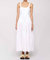 Women Lily Lace Up Cut Out Tiered Maxi Dress - White