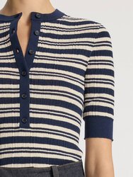 Women's Fischer Top In Navy & White