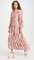 Women's Iman Dress, Canary/Iris Multi Floral Maxi Dress - Multicolor