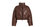 Women's Morrison Brown Puffer Coat Jacket - Brown
