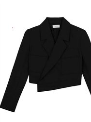 Women's Solid Reeve Cropped Blazer
