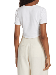 Women's Wren Cropped Tee, White