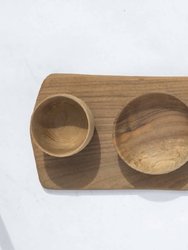 Rectangular Cutting Board & Bowls