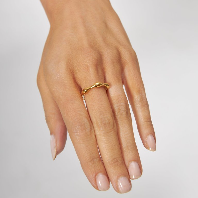 Ariadne. Bamboo Stackable Ring