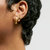 Ariadne. Huggie Bamboo Earrings