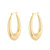 Artemisia. Chunky Oval Hoops - Gold