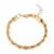 Clotho. Twist Rope Bracelet - Gold