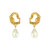 Cygnus. Freshwater Pearl Earring - Gold