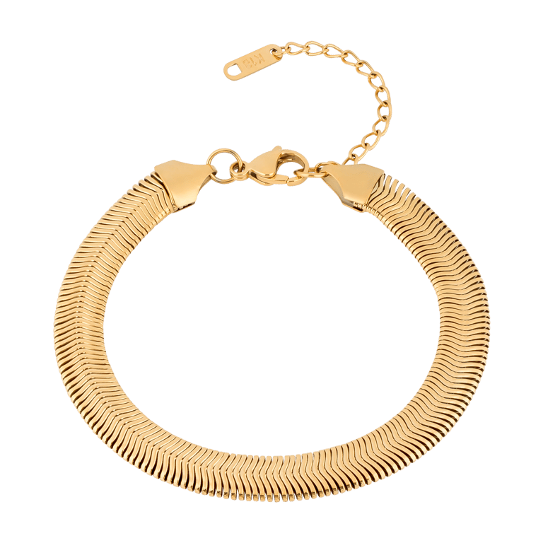 Ouro. Thick Snake Bracelet - Gold